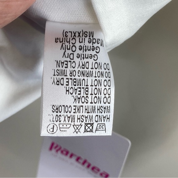 Parthea Off Shoulder High-low Hem Ruched Mesh Corset Top Blouse Sz XXL - Picture 9 of 15